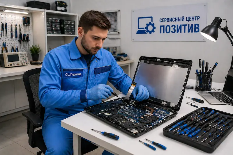 Замена шлейфа матрицы ноутбука в Смоленске