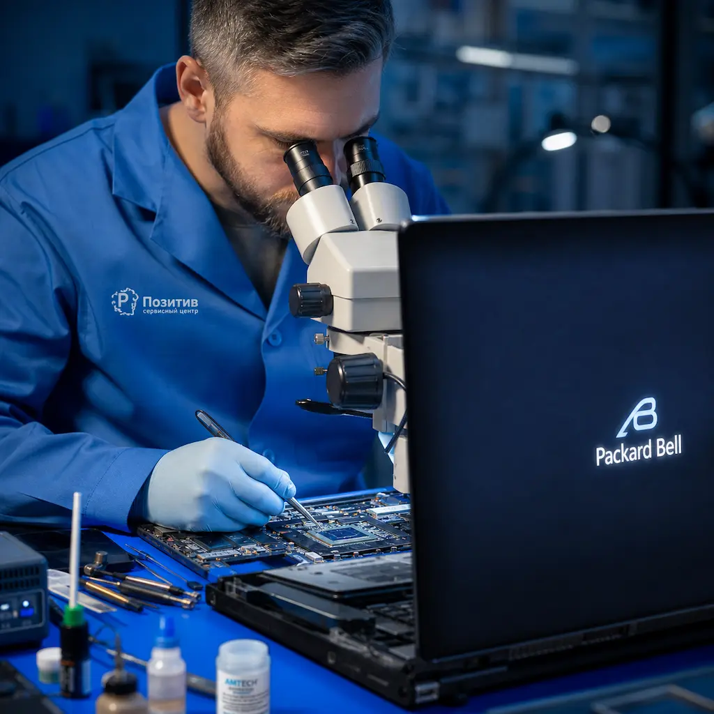 Замена видеокарты ноутбука Packard Bell в Смоленске