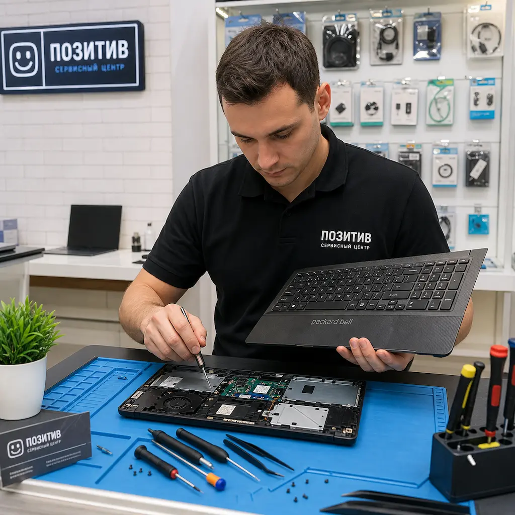 заменить клавиатуру на ноутбуке Packard Bell в Смоленске