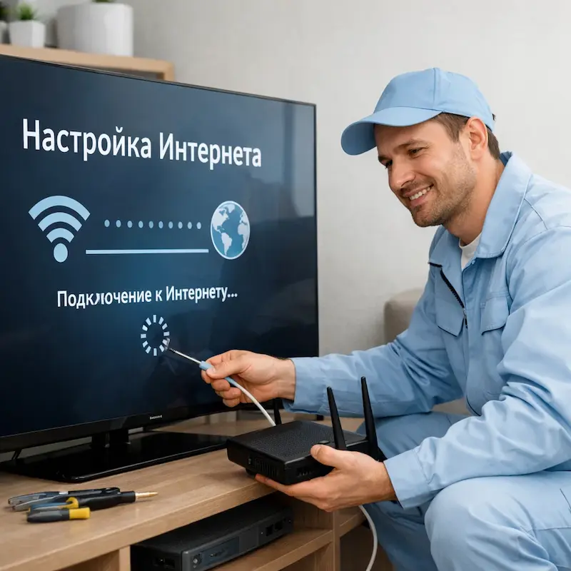 Настройка интернета на ТВ в Смоленске