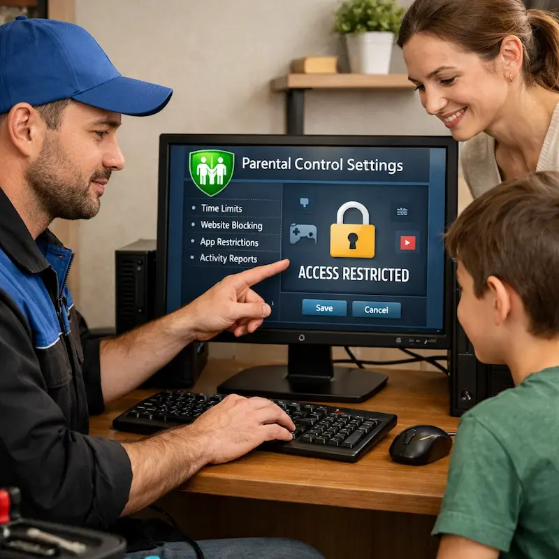 Родительский контроль на компьютере и ноутбуке в Смоленске