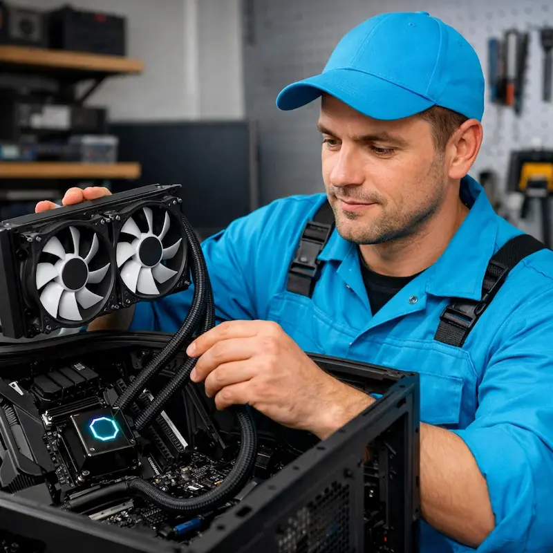 Установка водяного охлаждения на компьютер в Смоленске